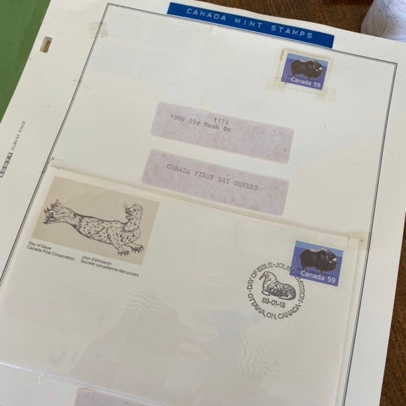 Canada Postage Stamps First Day Covers Lot of 90 Stamps Envelopes Scott Album - Picture 9 of 9